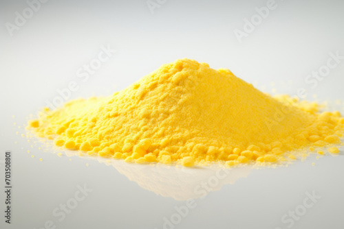 Vibrant Yellow Corn Flour Display