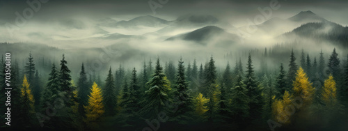 Enchanted Arboreal Haven: Pine Forest Serenity