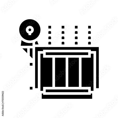 transformer electric grid glyph icon vector. transformer electric grid sign. isolated symbol illustration