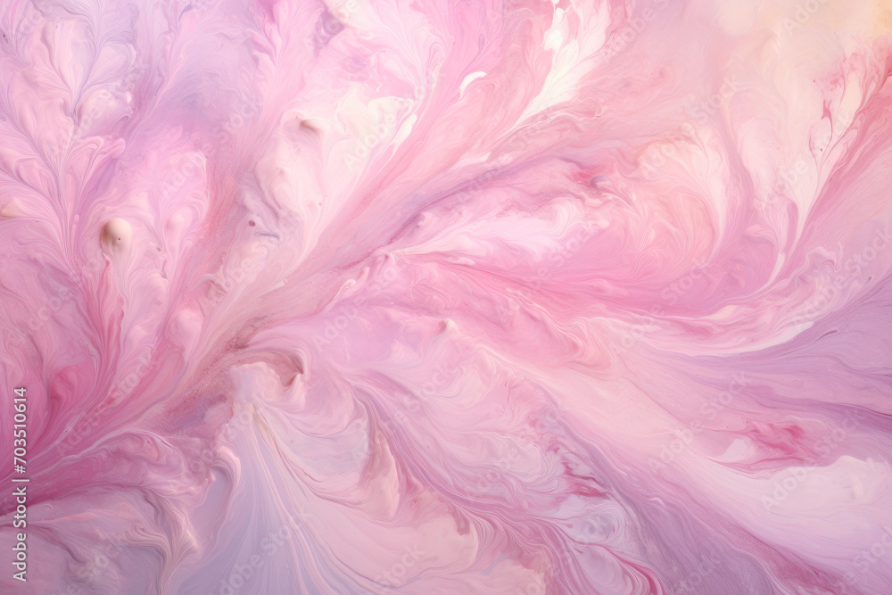 Elegant Pink Baroque Textured Marble