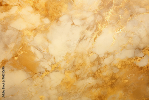 Glamorous Baroque Splash: Golden Marble Accents