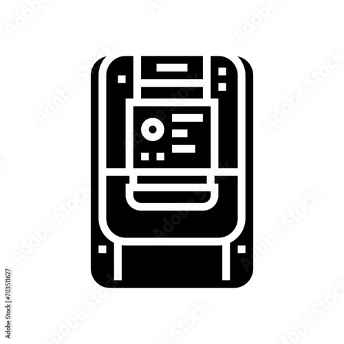 smart meters electric grid glyph icon vector. smart meters electric grid sign. isolated symbol illustration