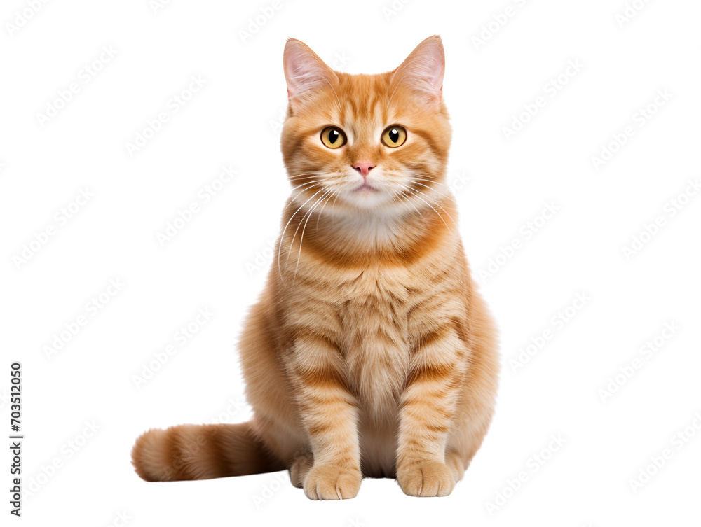Captivating Ginger Cat Pose
