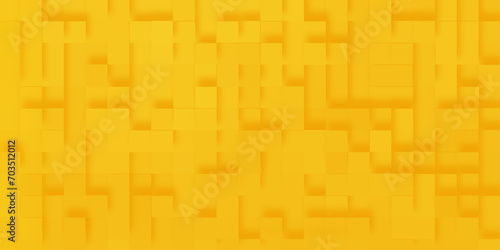 Abstract Box Small Yellow 3d Geometrical Polygonal pattern, yellow mosaic tile wall texture pattern with cubes, gold slate background or texture perfect for wallpaper, cover and design.