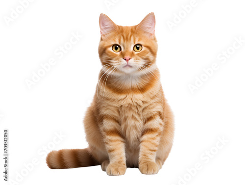 Captivating Ginger Cat Pose photo