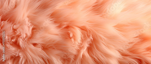 Abstract Soft Texture of Fluffy Peach Fuzz for a Warm and Cozy Background