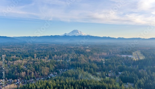 Mount Rainier from Covington, Washington