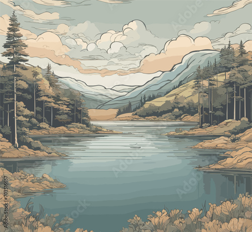 lake in the mountains