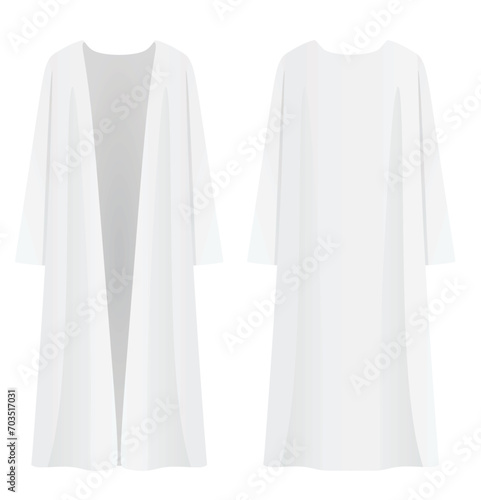 Women white jumper. vector illustration