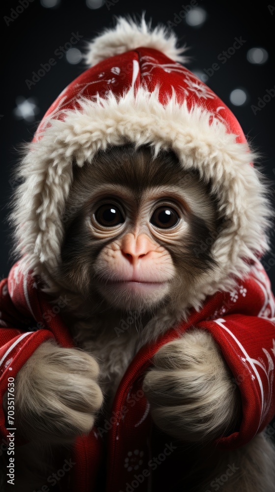 Christmas monkey Christmas monkey