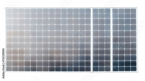 solar panel photographed from above, solar energy, green energy, isolated on a transparent background