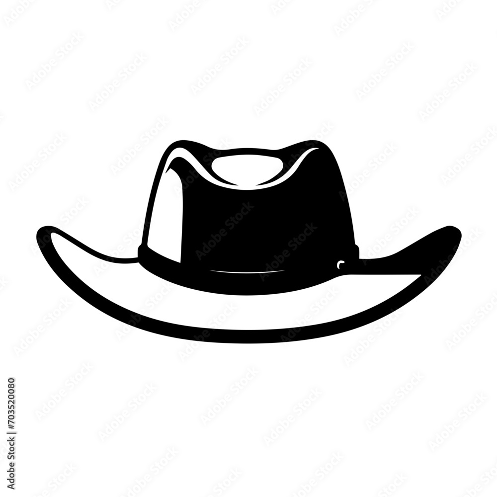 Classic Cowboy Hat Western Vector Design Classic Cowboy Hat Western Vector Design
