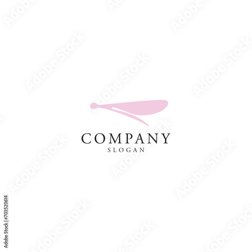 Dragon fly also known as helicopter insect locally, is the fastest flying insect logo design timeless emblem brand identity logotype abstract minimalist monogram typography vector logo