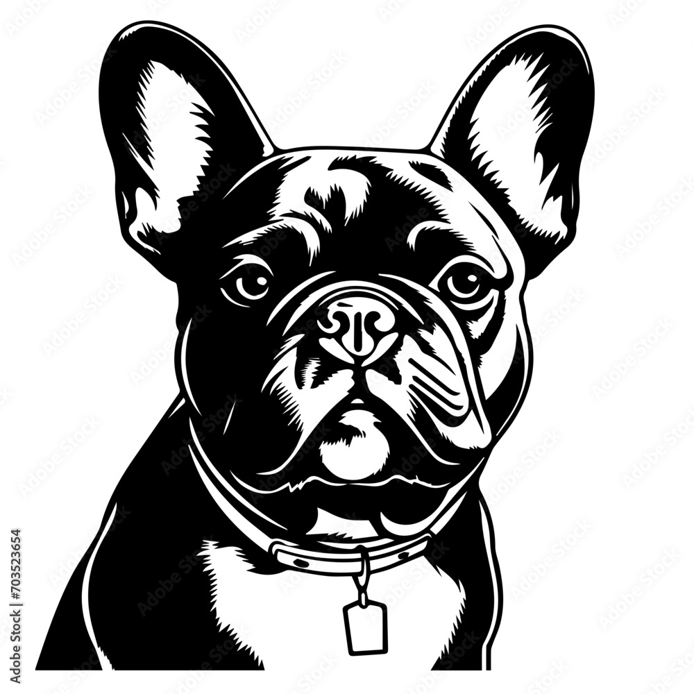 Charming French Bulldog Cartoon Vector Charming French Bulldog Cartoon Vector