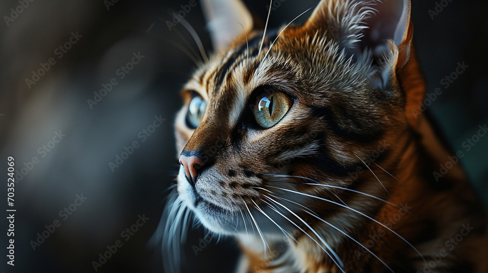 Exotic Cat Behavioral Analysis:  A vet conducting behavioral analysis for an exotic cat, enhancing the understanding of feline companions