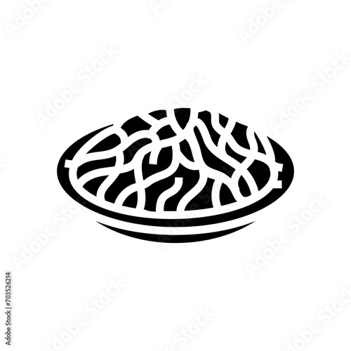 fajitas mexican cuisine glyph icon vector. fajitas mexican cuisine sign. isolated symbol illustration
