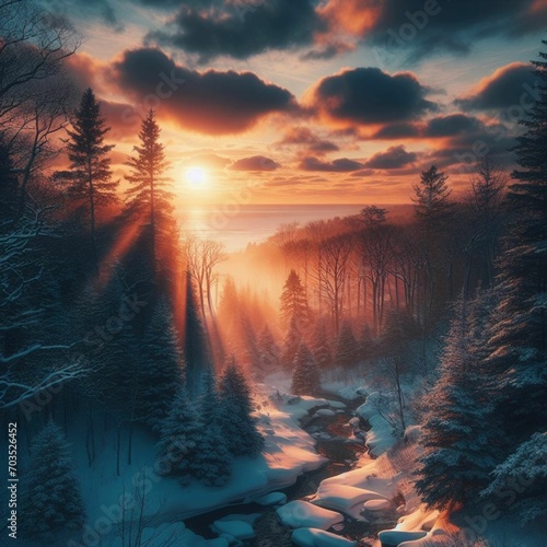 Sunset in Winter
