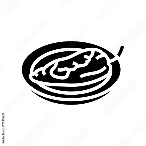 chiles rellenos mexican cuisine glyph icon vector. chiles rellenos mexican cuisine sign. isolated symbol illustration