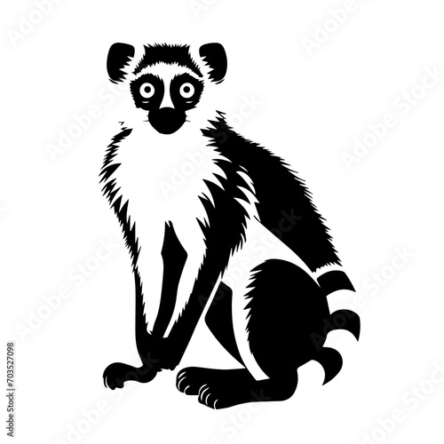 Wild Lemur Vector