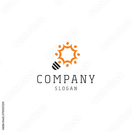 Free Download Bulb creative logo design timeless emblem brand identity logotype abstract minimalist monogram typography vector logo - GFXLoad