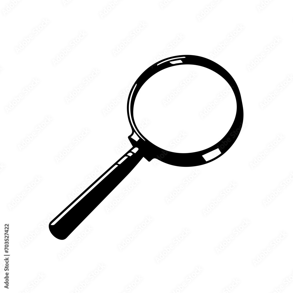 Classic Magnifying Glass Vector Design Classic Magnifying Glass Vector Design