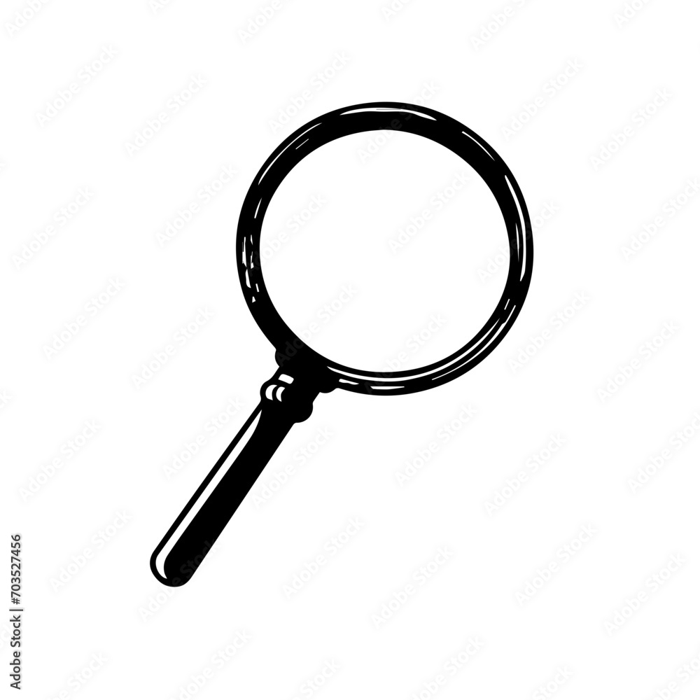 Classic Magnifying Glass Vector Design Classic Magnifying Glass Vector Design
