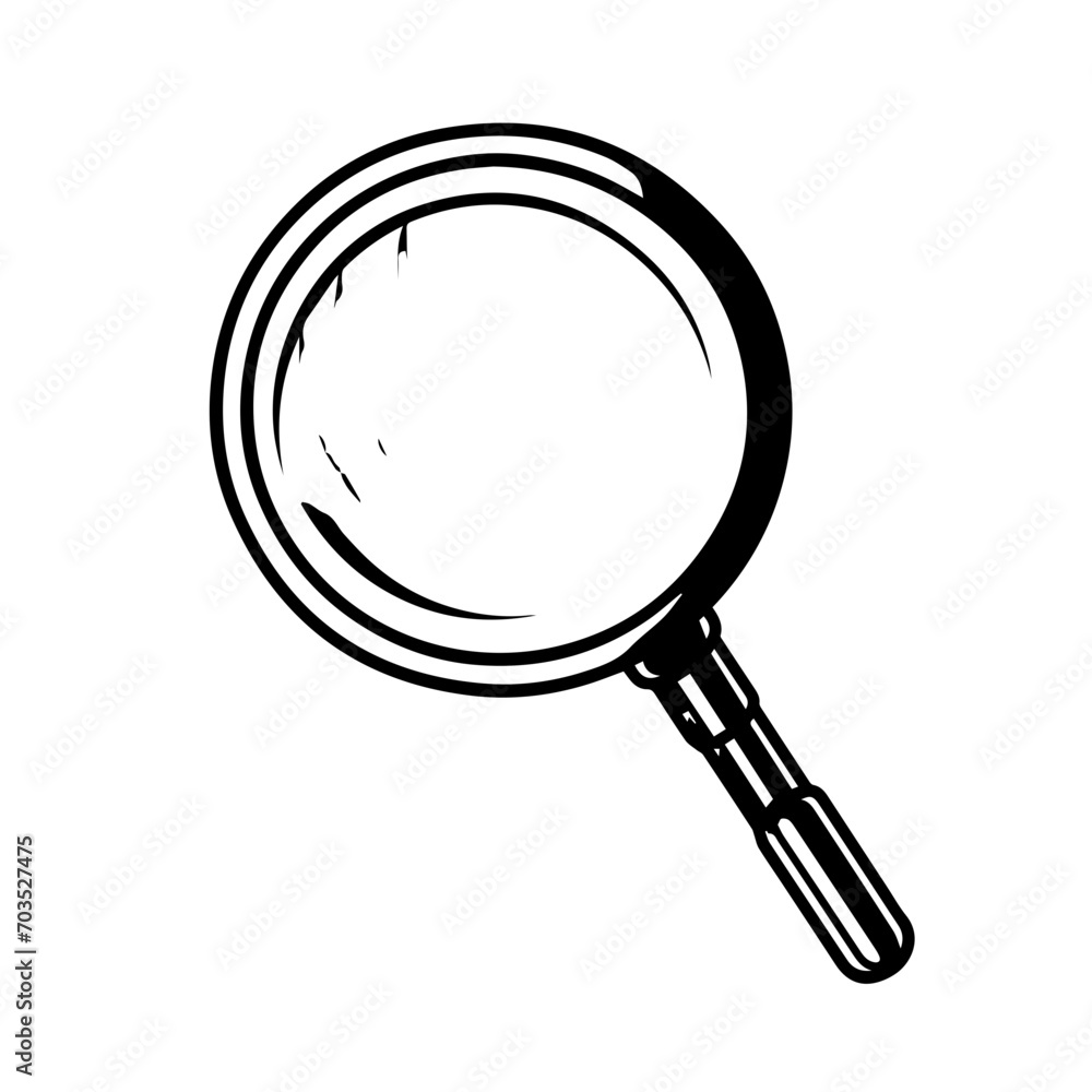 Classic Magnifying Glass Vector Design Classic Magnifying Glass Vector Design