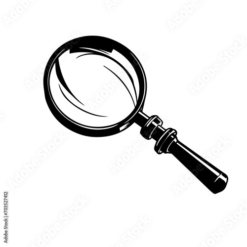 Classic Magnifying Glass Vector Design