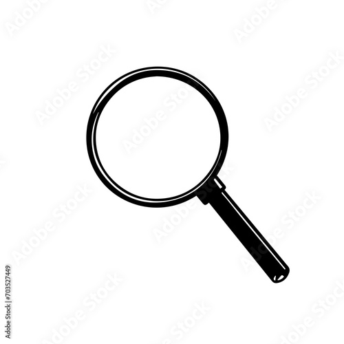 Classic Magnifying Glass Vector Design