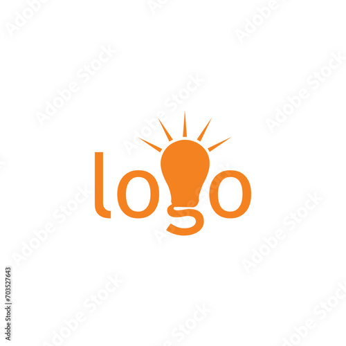 Bulb logo design timeless emblem brand identity logotype abstract minimalist monogram typography vector logo
