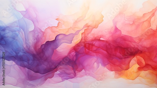Colorful watercolor abstract paint background. Liquid fluid texture