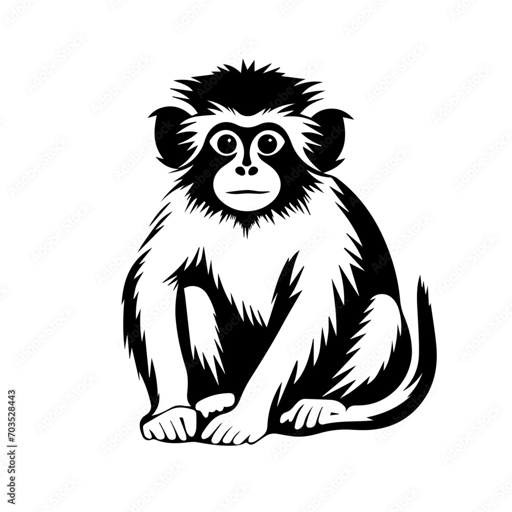 Playful Monkey Vector Illustration Playful Monkey Vector Illustration