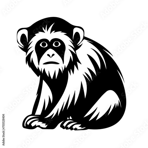 Playful Monkey Vector Illustration