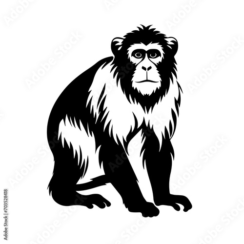 Playful Monkey Vector Illustration