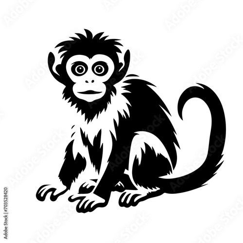 Playful Monkey Vector Illustration