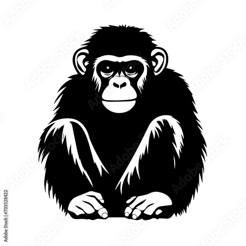 Playful Monkey Vector Illustration