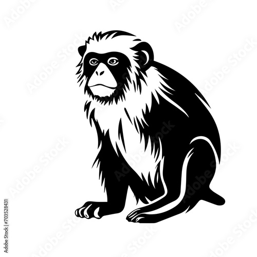 Playful Monkey Vector Illustration