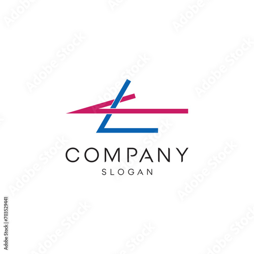 Aero lines logo design timeless emblem brand identity logotype abstract minimalist monogram typography vector logo