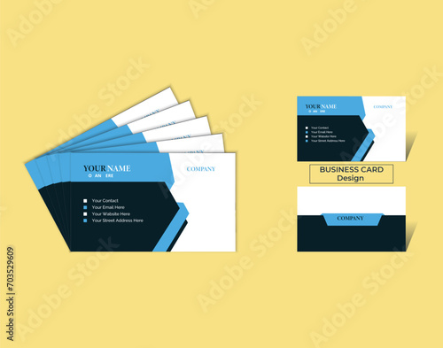 Creative Ruldeq Design Business Card Template, Modern Professional Visiting Card Design,