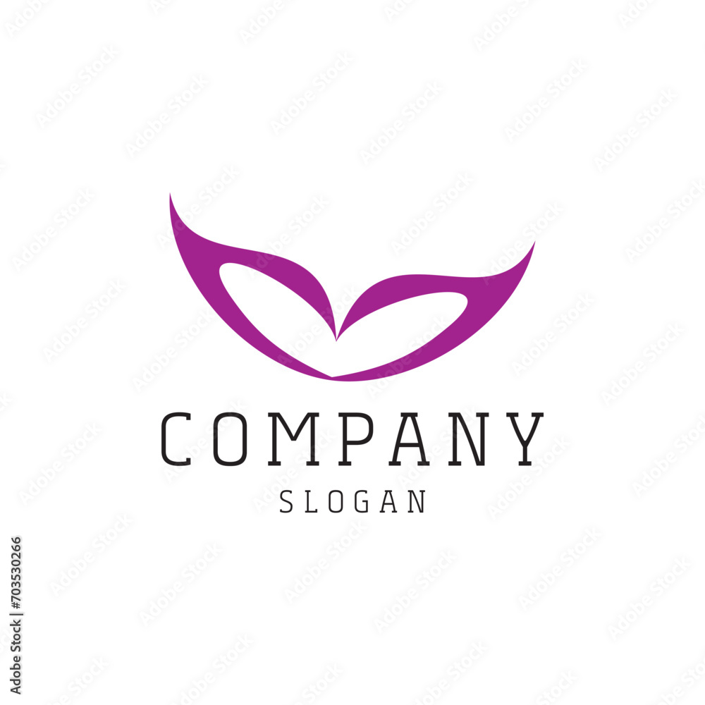 Fototapeta premium Fashion logo design timeless emblem brand identity logotype abstract minimalist monogram typography vector logo