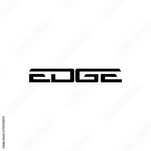 EDGE name logo design timeless emblem brand identity logotype abstract minimalist monogram typography vector logo