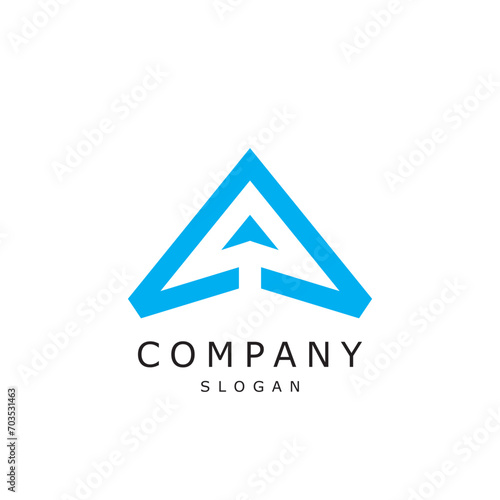 Aero technology logo design timeless emblem brand identity logotype abstract minimalist monogram typography vector logo