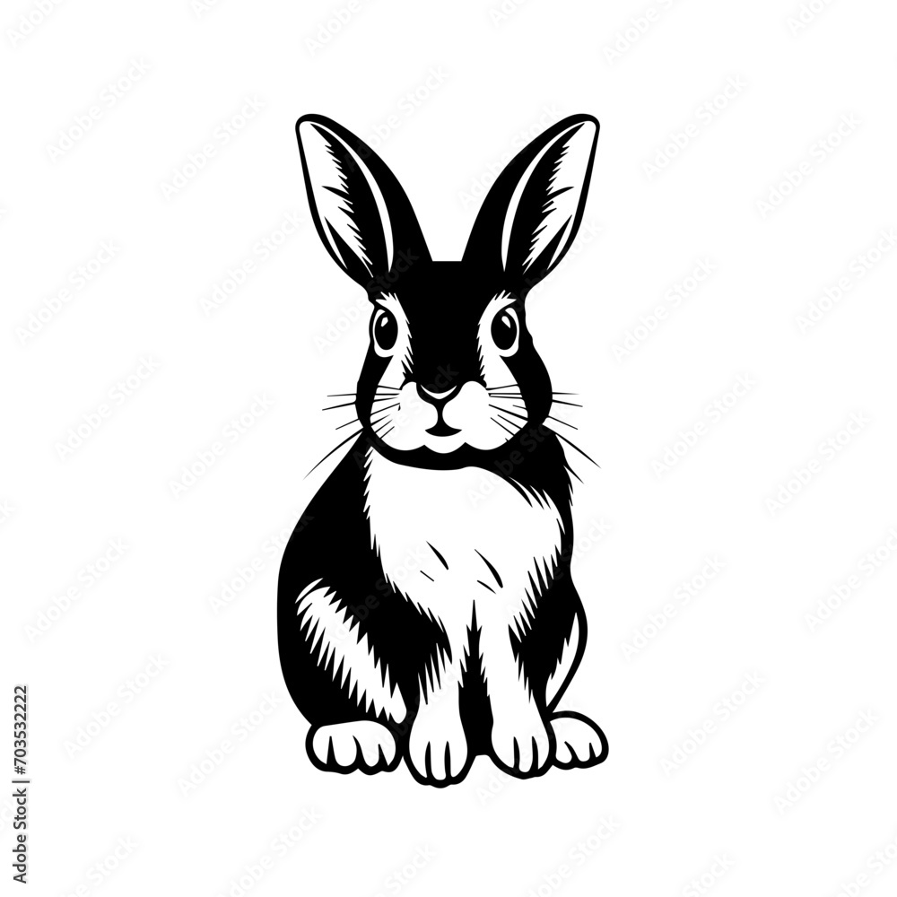 Cute Rabbit Vector Illustration Cute Rabbit Vector Illustration