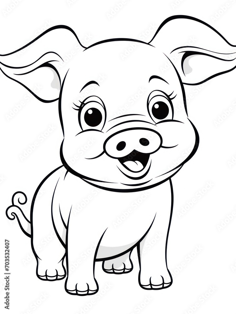 Obraz premium Coloring book page