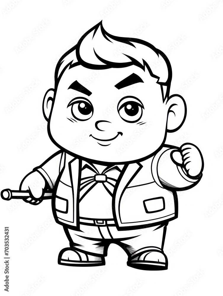 Coloring book page Coloring book page