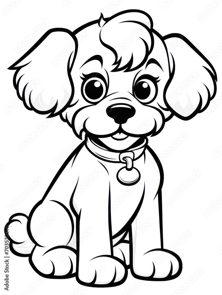 Fototapeta premium Coloring book page