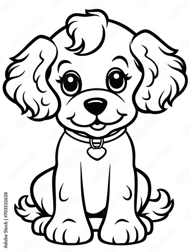 Fototapeta premium Coloring book page