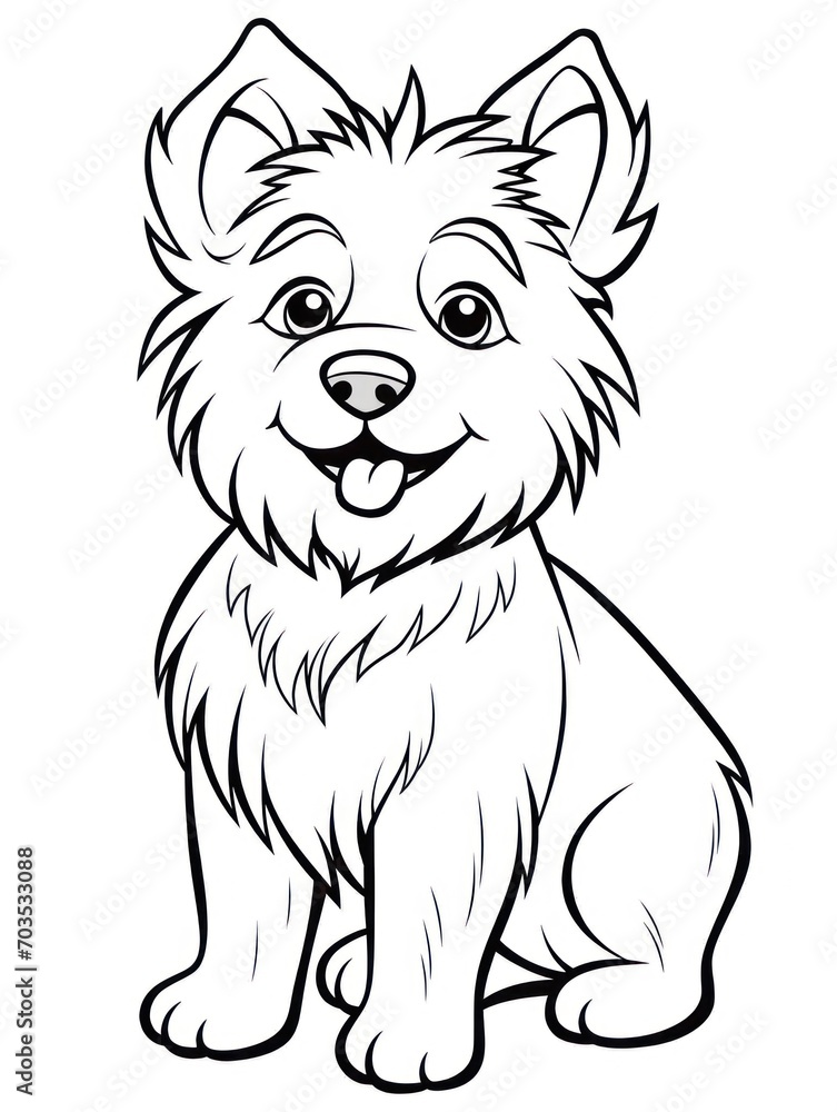 Fototapeta premium Coloring book page