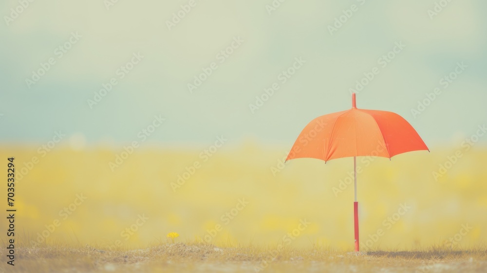 umbrella in the rain. Generative AI
