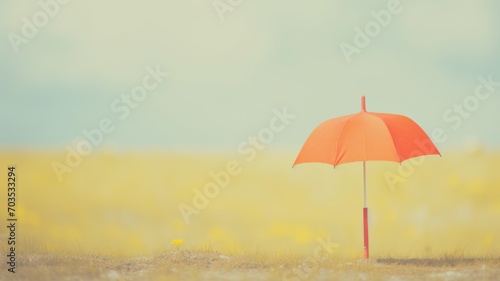 umbrella in the rain. Generative AI